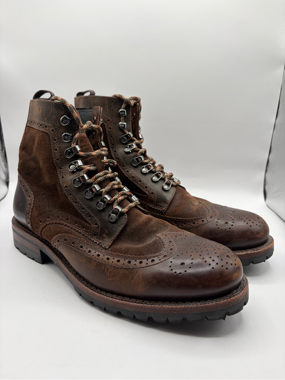 Frye George Adirondack Leather Boots Men’s Size 10.5 Brown